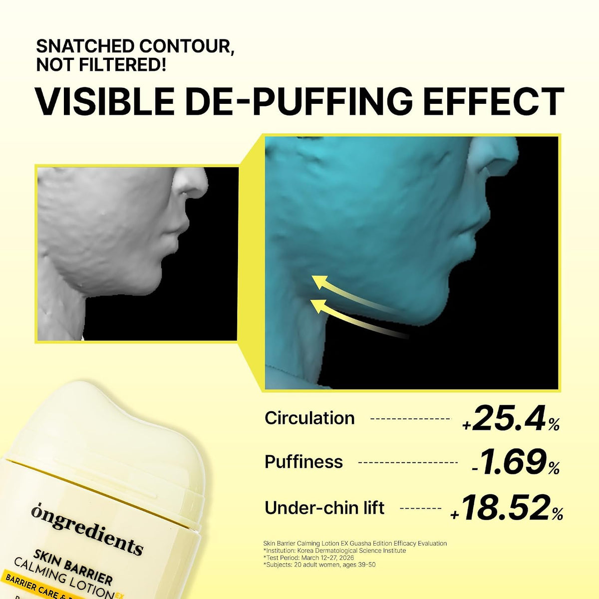Ongredients Skin Barrier Calming Lotion EX 80ml Gua Sha Edition