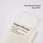 Ongredients Heartleaf 95% Facial Sheet Mask